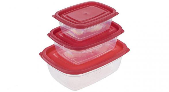 انواع ظروف پلاستیکی آشپزخانه قرمز